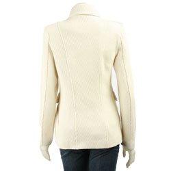 Identify Women's Leather Trimmed Jacket - Thumbnail 1