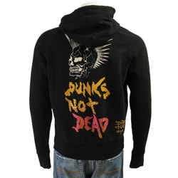 ed hardy punks not dead hoodie