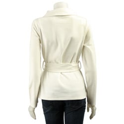 Kersh Womens Double breasted Felt Jacket  