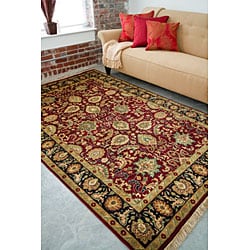 Hand knotted Shiraz Wool Rug (9'6 x 13'6) 7x9   10x14 Rugs