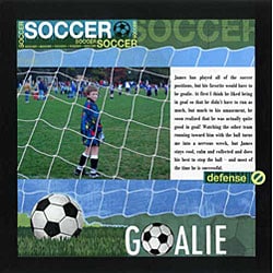 Karen Foster Design 149 piece Soccer Scrapbook Kit