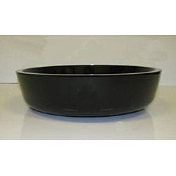 DeNovo Flat Bottom Dish Glass Vessel Sink