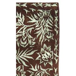 Resorts Chocolate/ Aqua Blue Rug (19 x 210)  