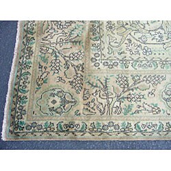 Persian Antique Tabriz Beige Rug (10' x 12'9) 7x9   10x14 Rugs