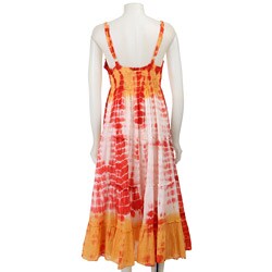 Jessica Taylor Women's Tie-dye Sundress - 12052156 - Overstock.com ...
