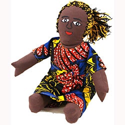 Togo Baby-on-Back Princess Stuffed Doll (Ghana) - 12059860 - Overstock ...