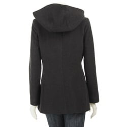 AK Anne Klein Womens Plus Size Short Wool Coat