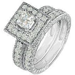 14k Gold 1 1/2ct TDW Diamond Bridal Ring Set (H I, I1 I2)   