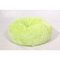 green fuzzy chair