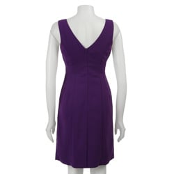 Spense Womens Sleeveless Double V neck Dress  