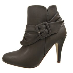 Shop Glaze by Adi Women's High-heel Side Buckle Ankle Boots - Overstock ...