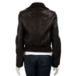 columbia leather bomber jacket