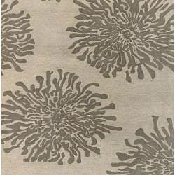 preview thumbnail 2 of 1, Hand-tufted Beige Wool Oslo Rug (8' x 11')