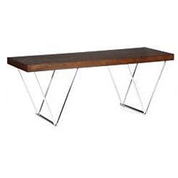 preview thumbnail 2 of 1, Bristol Espresso and Chrome Bench