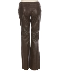 Guess Brown Leather Lace-up Pants - Free Shipping Today - Overstock.com ...