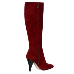via spiga red suede boots