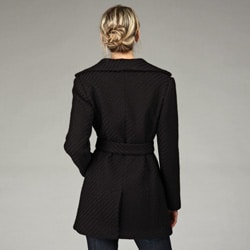 calvin klein belted wool coat