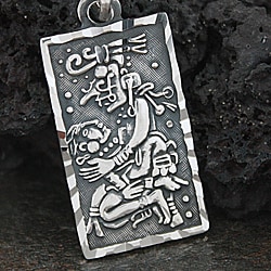 Sterling Silver Aztec God of Love Pendant (Mexico)  