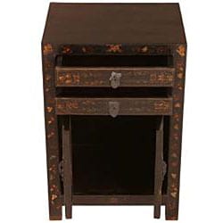 Antique style Black and Gold End Table (China)