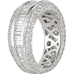 Shop 18k White Gold 3ct Tdw Diamond Eternity Ring F G Vvs Vs