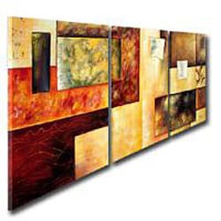   Multicolor Hand painted 3 piece Oil Painting Set  