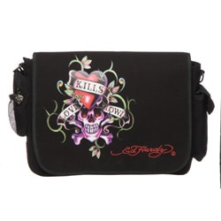 Ed Hardy Leo Love Kills Slowly Messenger Bag  