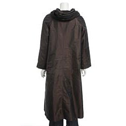 Regent Womens Packable Embossed Swing Rain Coat  