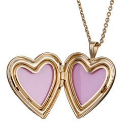 14k Goldfill Engraved Mom 20 mm Heart Locket Necklace