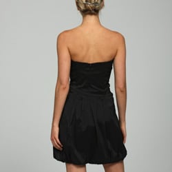 Betsy & Adam Womens Taffeta Strapless Bubble Dress  