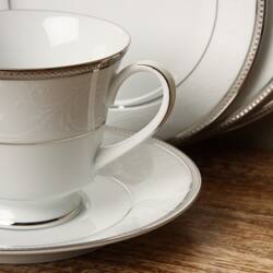 Noritake Regina 5 Piece Platinum Place Setting Overstock 5186130
