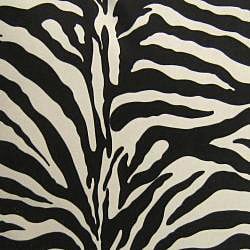 Zebra 24 inch Feather and Down Throw Pillow  