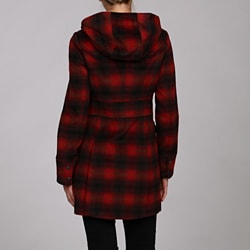 women's plaid coat with hood