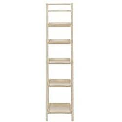 Chester Distressed Ivory Leaning Etagere  