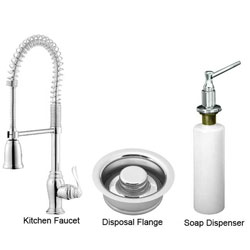 Shop Westbrass Farmhouse White Kitchen Sink Faucet Soap ...