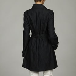 London Fog Womens Denim Trench Coat FINAL SALE  