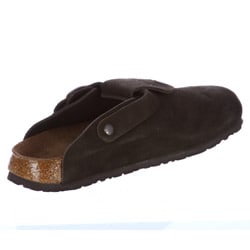 Birkis Mens Shetland Mocha Suede Slip on Clogs  