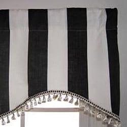 preview thumbnail 2 of 1, Awning Stripe Cornice Valance