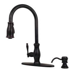 Shop Price Pfister Hanover Tuscan Bronze Pull Down Kitchen Faucet