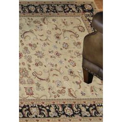 Primeval Beige/ Black Oriental Rug (11'2 x 14'6) Alexander Home Oversized Rugs