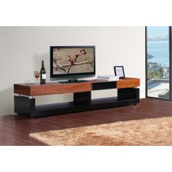 Bruiser Walnut/ Black Modern TV Stand  