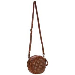 frye brown leather crossbody bag