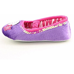 Girls Glitzy Pet Ballet Purple Casual Shoes (Size 13)