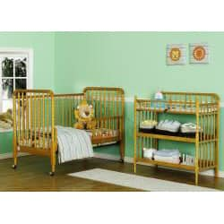 Shop Davinci Jenny Lind Oak 3 In 1 Crib With Bonus Toddler Rail