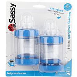 Shop Two Pack Sassy Baby Four Ounce Plastic Food Nurser Bottles