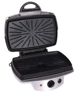 VillaWare Nonstick Grill & Panini Maker w/ Removable Plate 