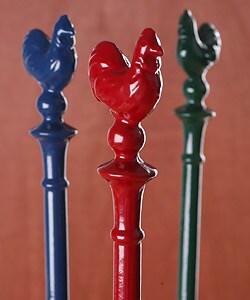 Porcelain Enamel Cast Iron Rooster Paper Towel Holder Free Thumbnail Porcelain Enamel Cast Iron Rooster Paper Towel Holder