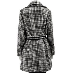 Jou Jou Plus Size Women's Houndstooth Tweed Coat - 80070172 - Overstock ...