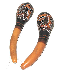 Maracas Mate Gourd Instrument (Peru) - Bed Bath & Beyond - 542340