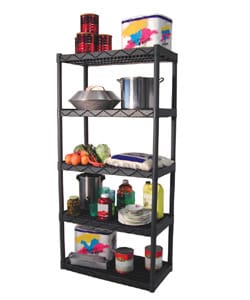 Universal Heavy Duty Plastic 5 Shelf System - Bed Bath & Beyond - 847269