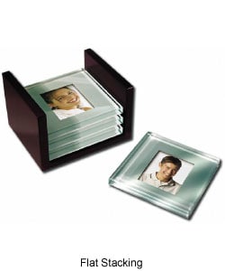 Cherished Accents Glass Photo Coasters  